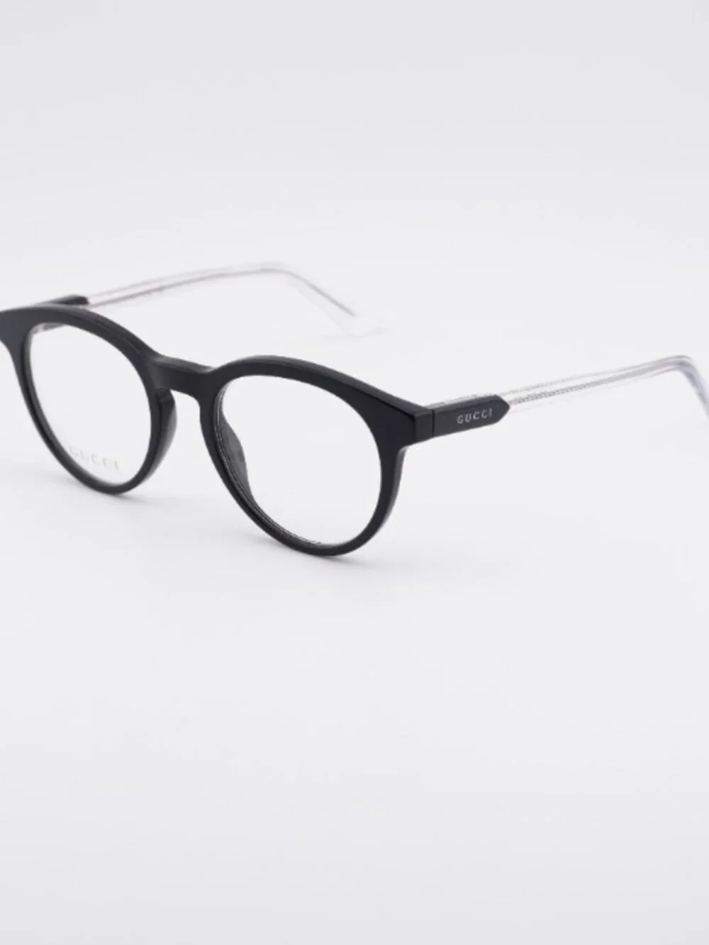 Gucci GG1822O 003 Eyeglasses Black/Transparent 50mm Square Frame